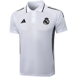Mens Real Madrid Polo Shirt White 2025/26