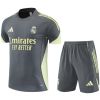 Mens Real Madrid Short Training Suit Grey 2025/26