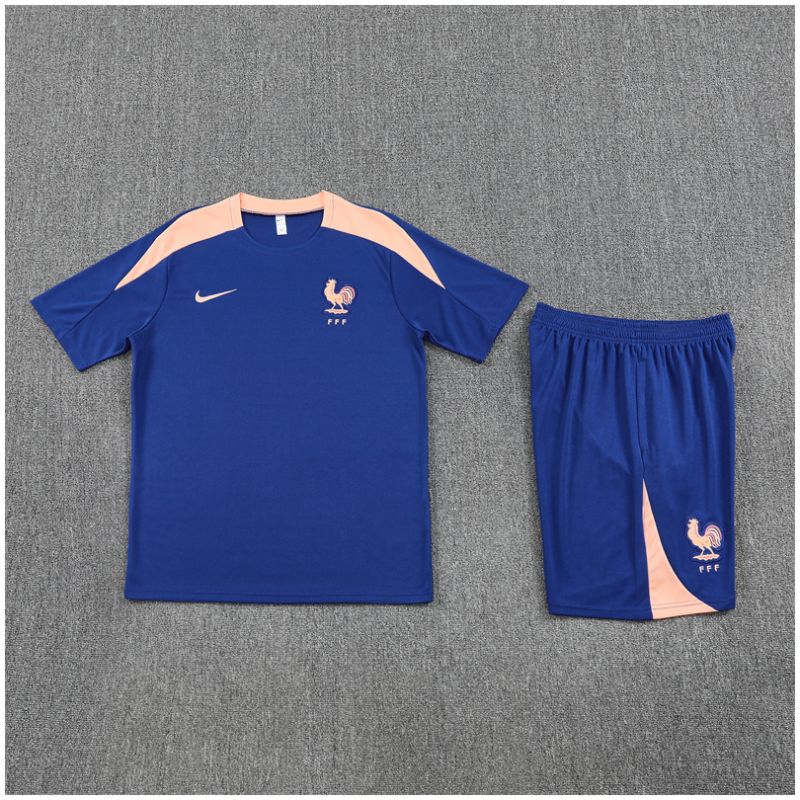 Kids France Short Training Suit Blue 2025