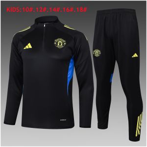 Kids Manchester United Training Suit Black 2025/26