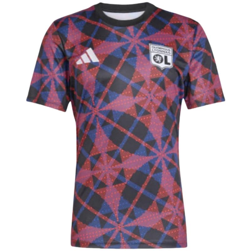 Mens Olympique Lyonnais Short Training Jersey Red 2025/26