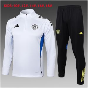Kids Manchester United Training Suit White II 2025/26