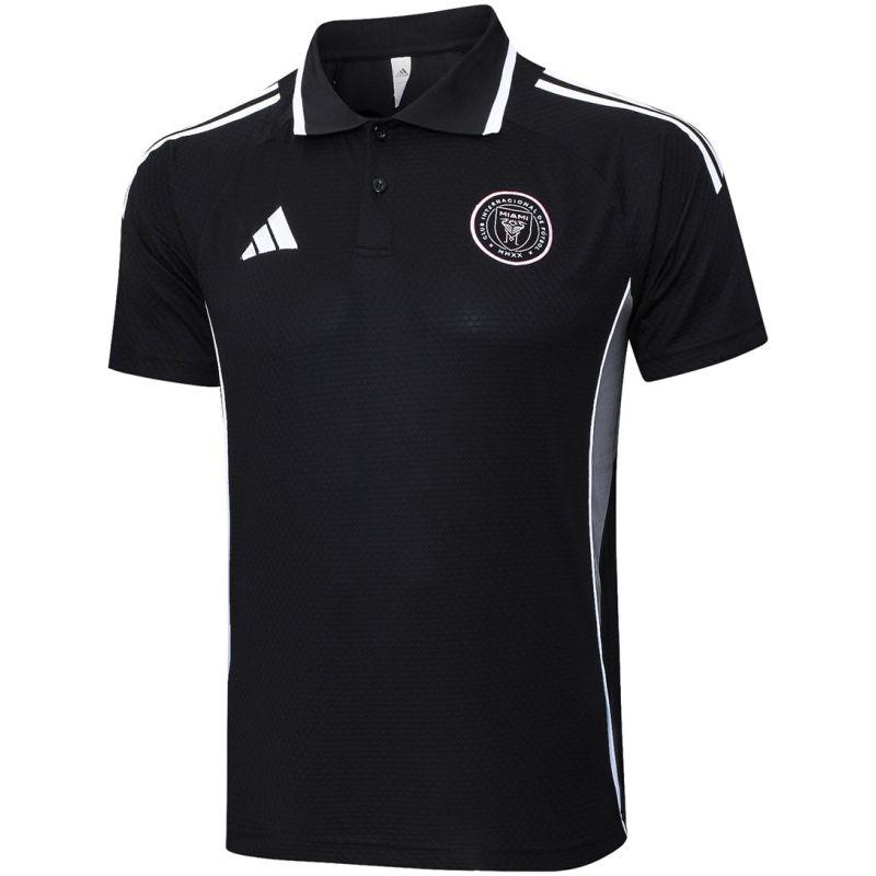 Mens Inter Miami C.F. Polo Shirt Black 2025/26