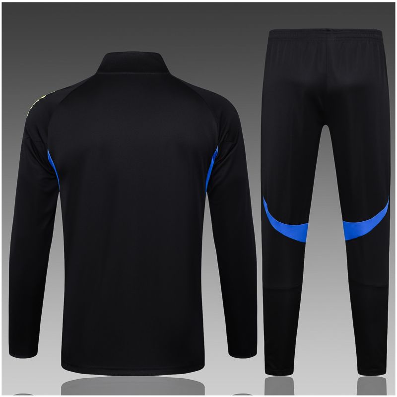 Kids Manchester United Jacket + Pants Training Suit Black II 2025/26