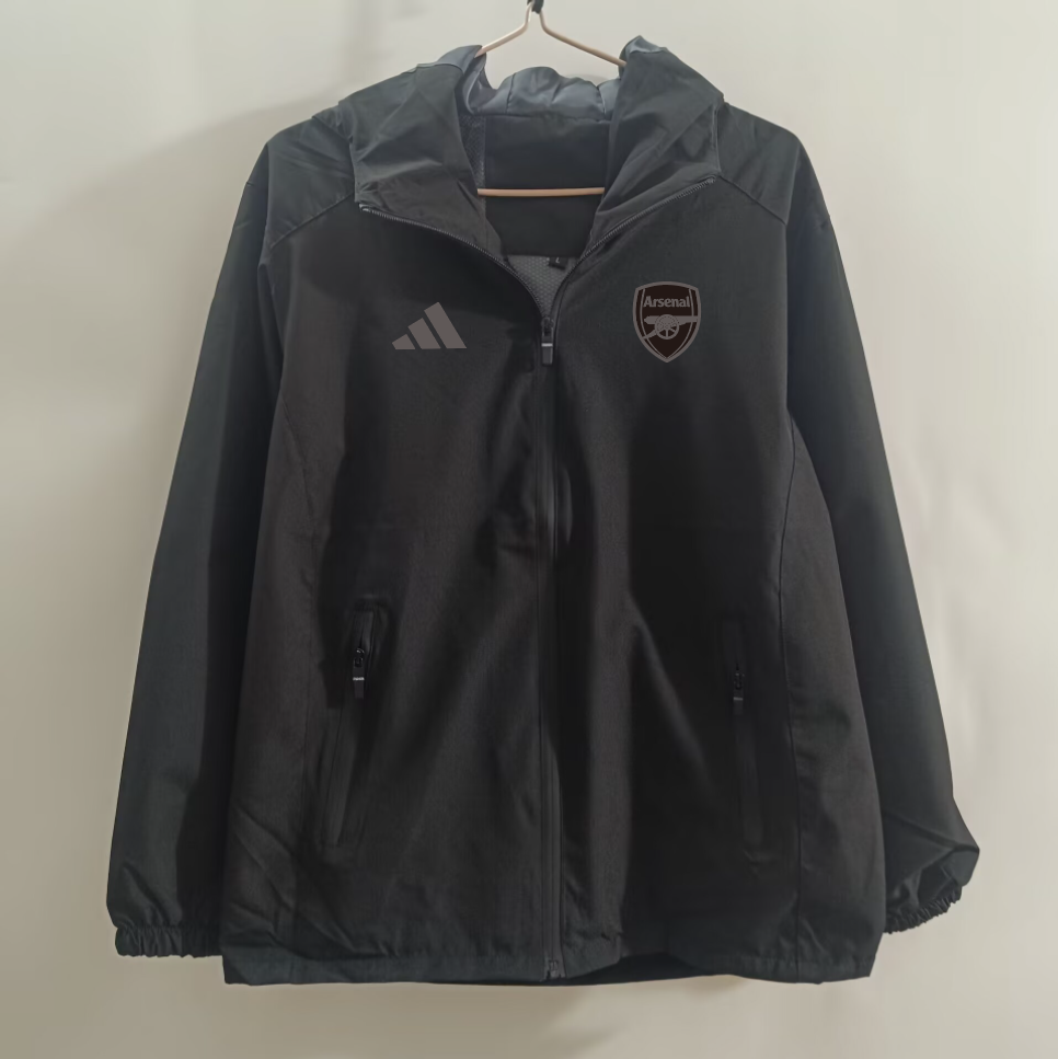 Mens Arsenal  All Weather Windrunner Jacket Black 2025/26
