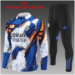 Kids Real Madrid Training Suit Blue 2025/26