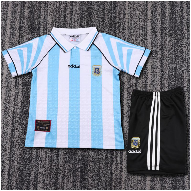 Kids Retro Argentina Home Jersey 1996/97