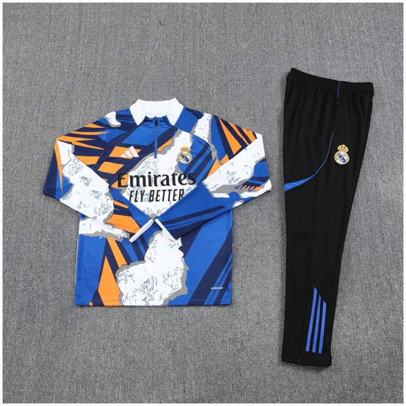 Kids Real Madrid Training Suit Blue 2025/26