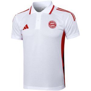 Mens Bayern Munich Polo Shirt White 2025/26