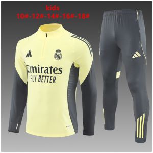 Kids Real Madrid Training Suit Yellow 2025/26