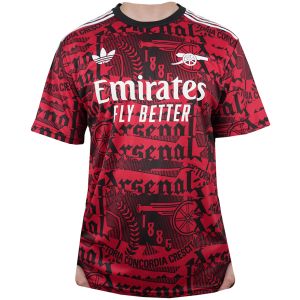 Mens Arsenal Short Training Jersey Red 2025/26