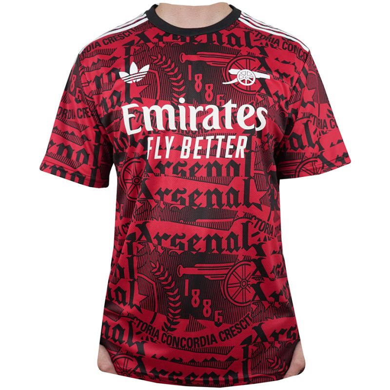 Mens Arsenal Short Training Jersey Red 2025/26