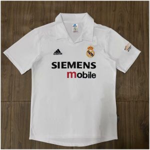 Mens Real Madrid Retro Home Jersey 2002/03