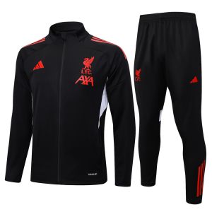 Mens Liverpool Jacket + Pants Training Suit Black 2025/26