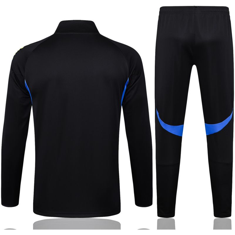 Mens Manchester United Jacket + Pants Training Suit Black II 2025/26