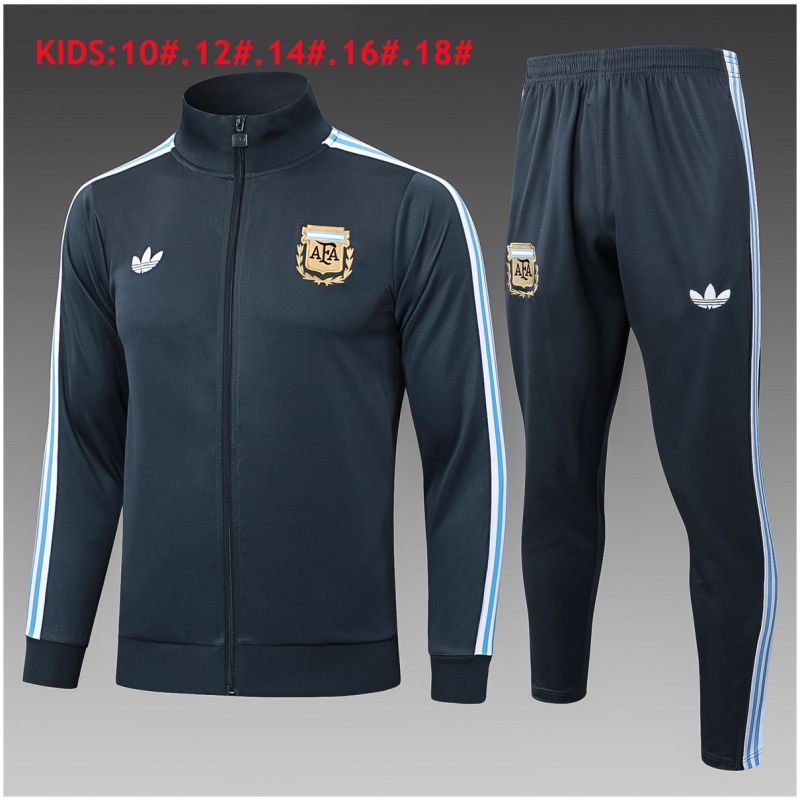 Kids Argentina Jacket + Pants Training Suit Dark Grey 2025