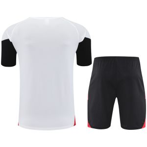 Mens Manchester United Short Training Suit White II 2025/26