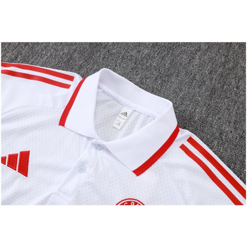 Mens Bayern Munich Polo Shirt White 2025/26