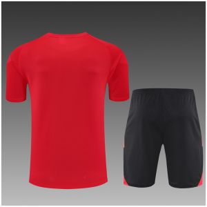 Kids Manchester United Short Training Suit Red 2025/26
