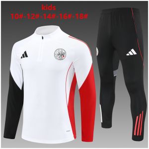 Kids Ajax Training Suit White 2025/26