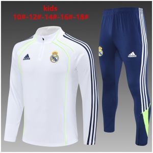 Kids Real Madrid Training Suit White 2025/26