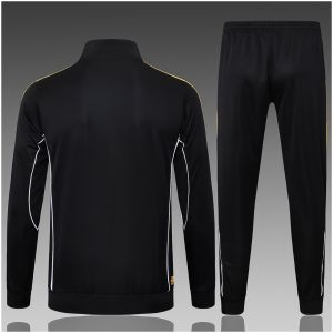 Kids Real Madrid Jacket + Pants Training Suit Black 2025/26