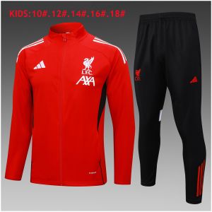 Kids Liverpool Jacket + Pants Training Suit Red II 2025/26