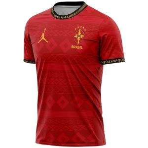 Mens Brazil x Jordan Red Jersey 2025