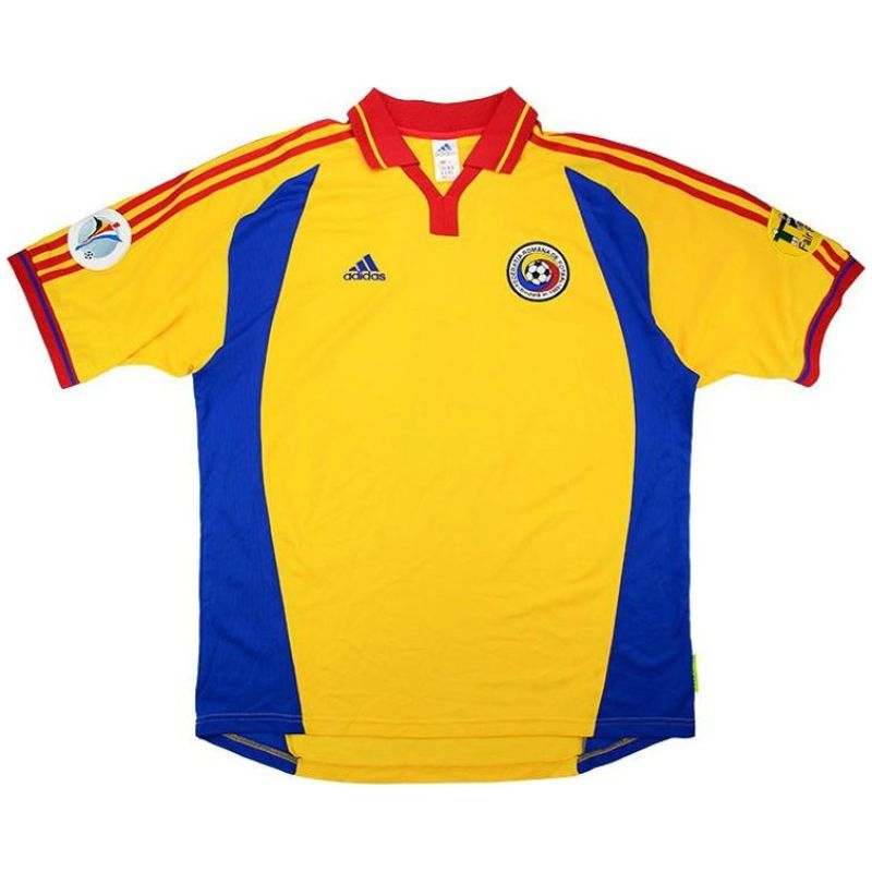 Mens Romania Retro Home Jersey 2000
