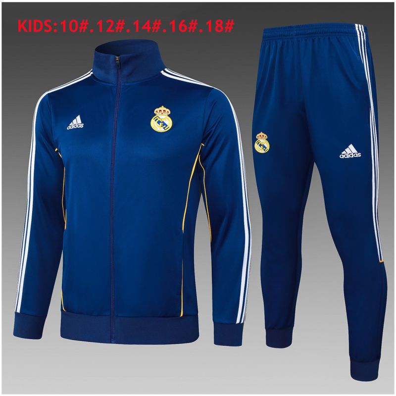 Kids Real Madrid Jacket + Pants Training Suit Navy 2025/26