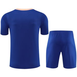 Mens France Short Training Suit Blue 2025