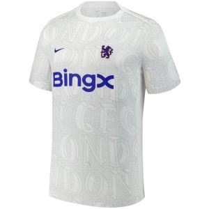 Mens Chelsea Academy Pro Pre-Match Performance Top – White 2025/26 – Match