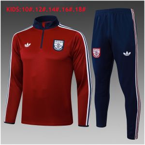 Kids Arsenal Training Suit Red 2025/26