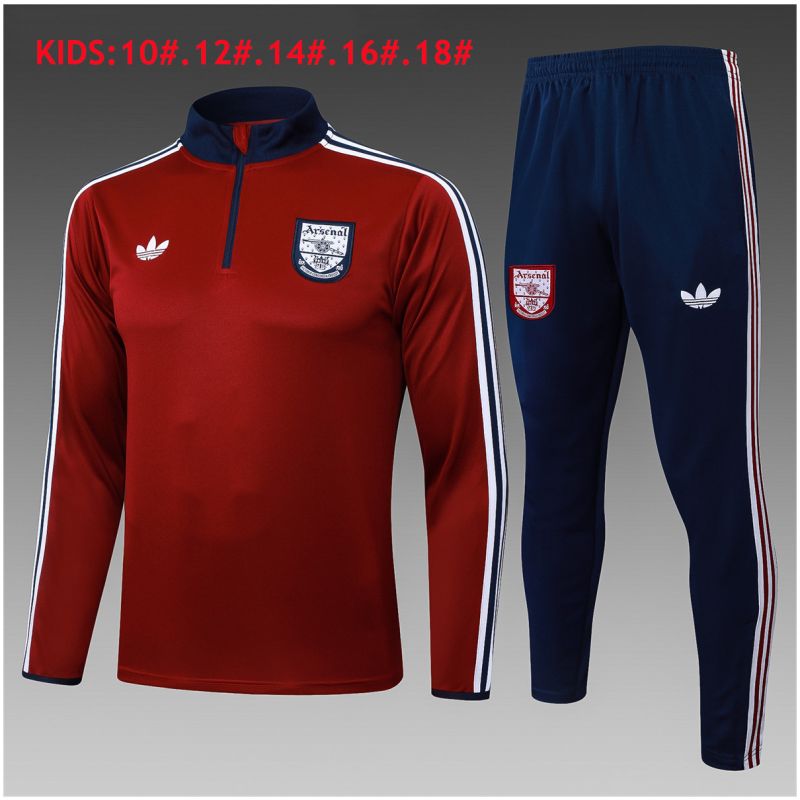 Kids Arsenal Training Suit Red 2025/26