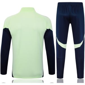 Mens Real Madrid Jacket + Pants Training Suit Light Green 2025/26