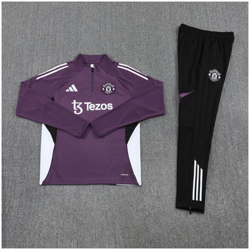 Kids Manchester United Training Suit Purple 2025/26