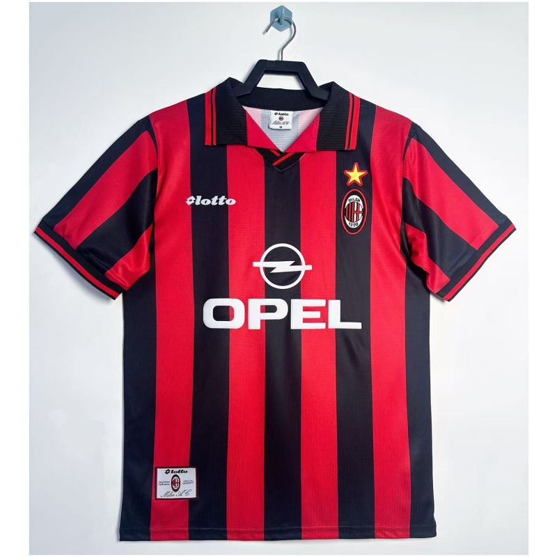 Mens AC Milan Retro Home Jersey 1997/98