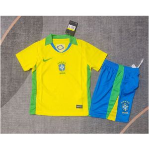 Kids Brazil Home Jersey 2025