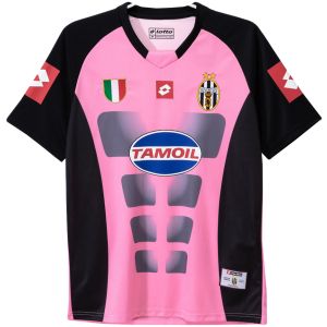 Mens Juventus Retro Goalkeeper Pink Jersey Mens 2002/03