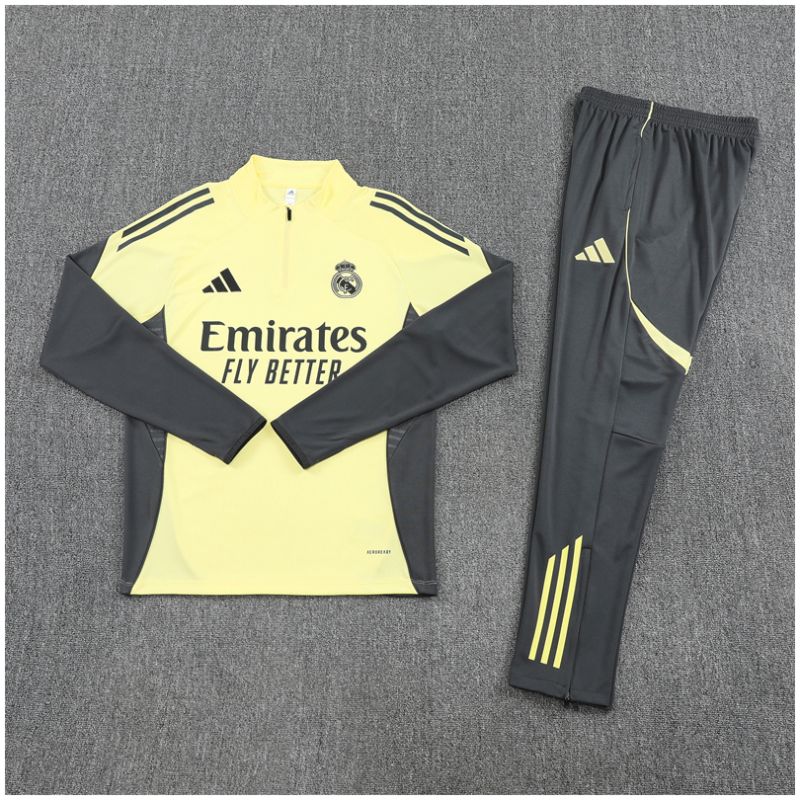 Kids Real Madrid Training Suit Yellow 2025/26