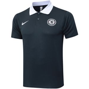 Mens Chelsea Polo Shirt Dark Grey 2024/25