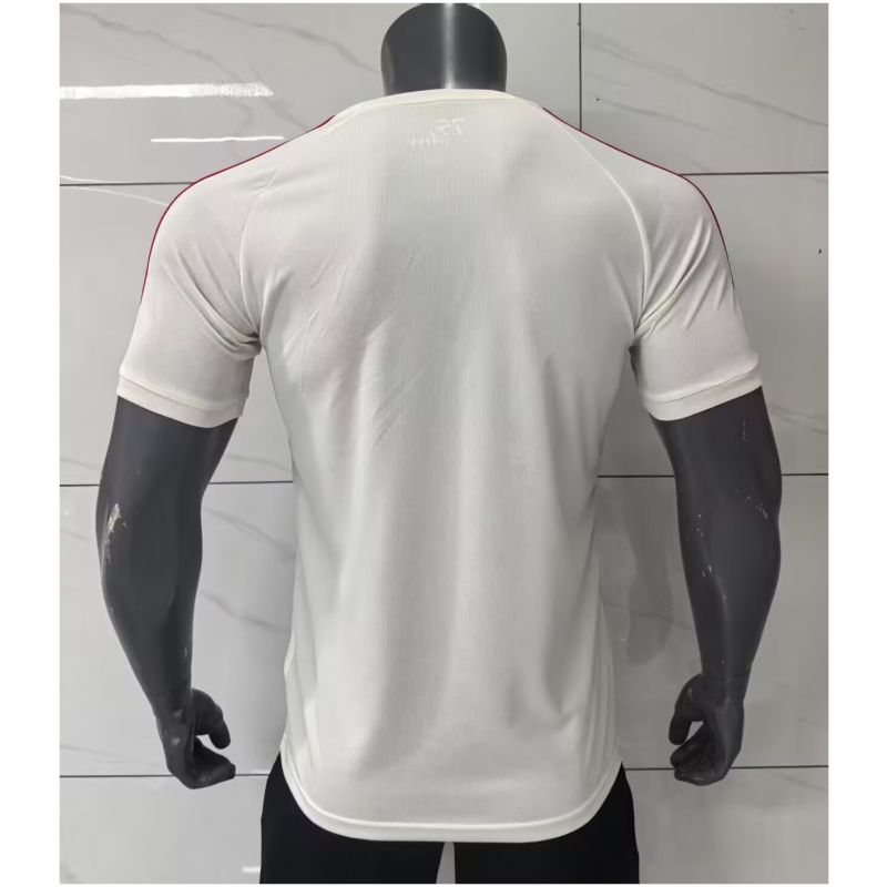 Mens Olympique Lyonnais 75th Anniversay White T-Shirt 2025/26