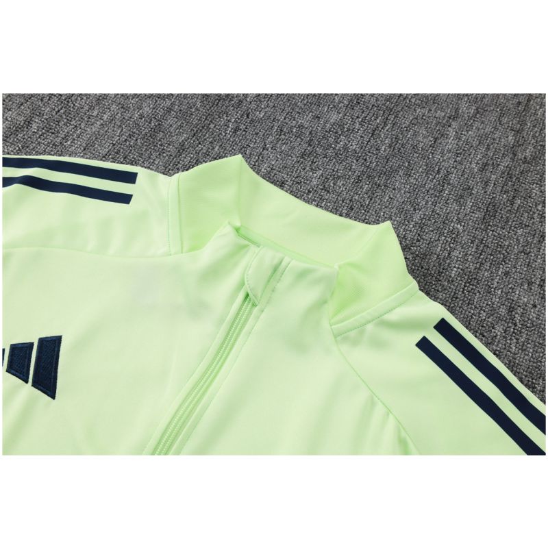Mens Real Madrid Jacket + Pants Training Suit Light Green 2025/26