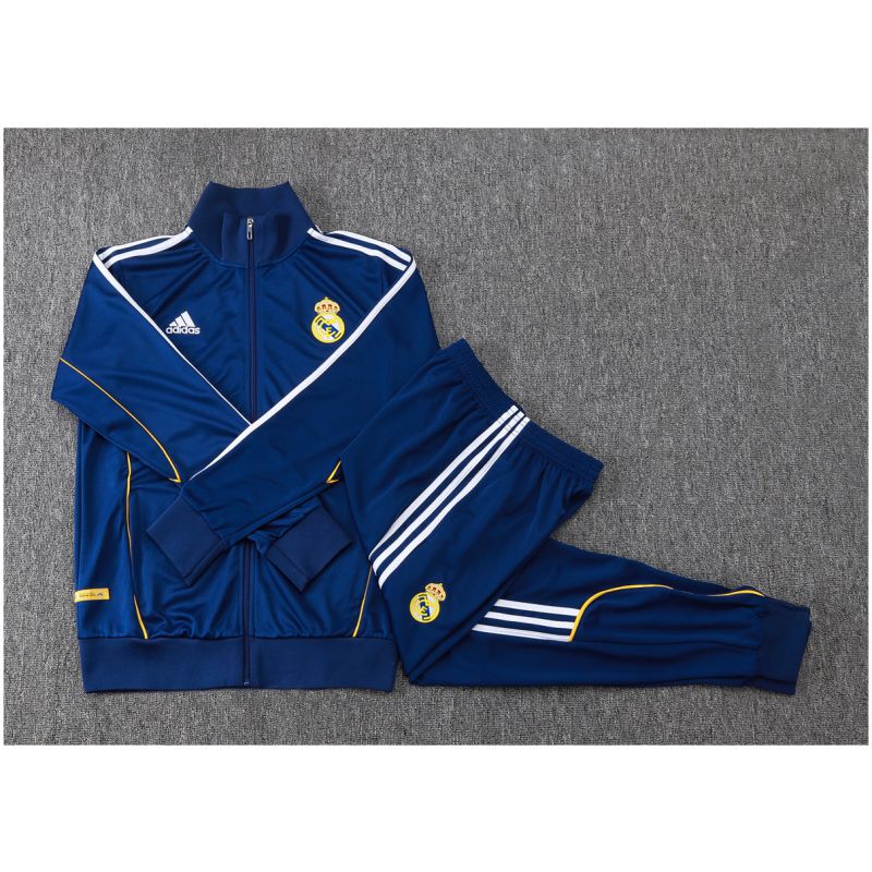 Kids Real Madrid Jacket + Pants Training Suit Navy 2025/26