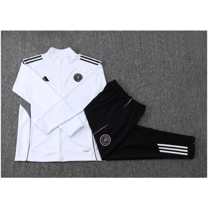 Kids Inter Miami C.F. Jacket + Pants Training Suit White 2025/26