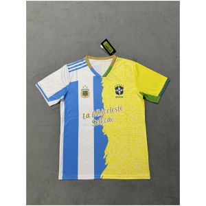 Mens Brazil x Argentina Yellow x Blue Jersey 2025