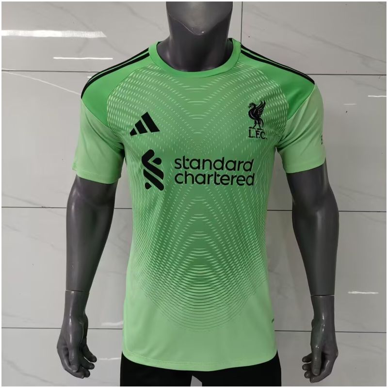 Mens Liverpool Goalkeeper Green Jersey 2025/26