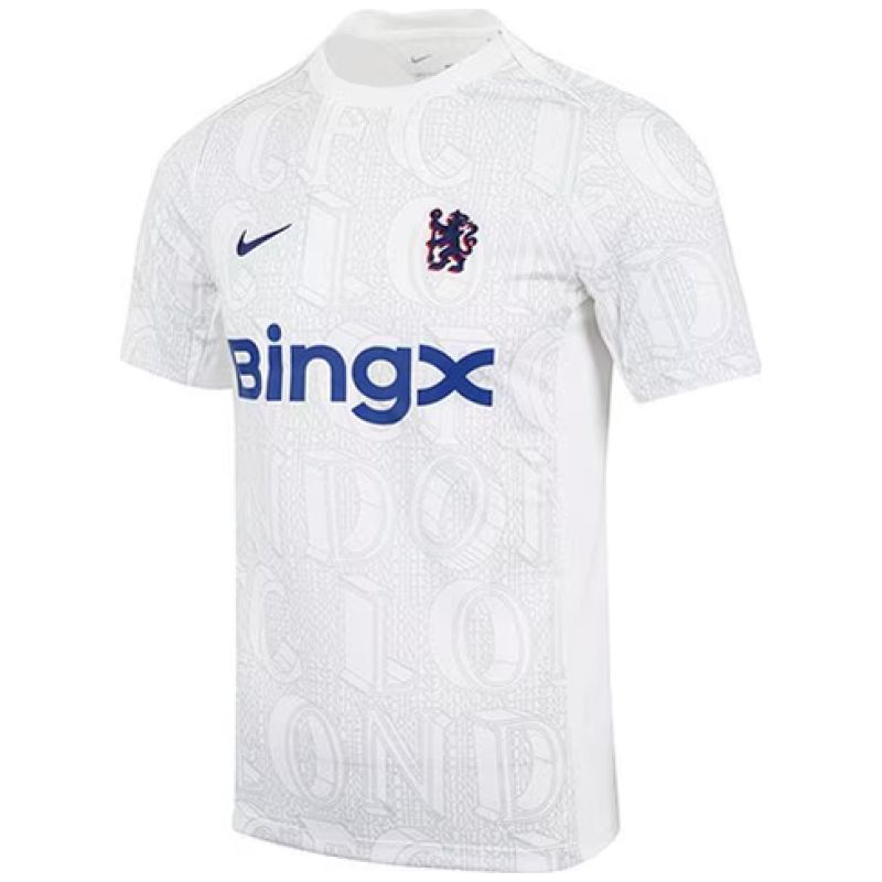 Mens Chelsea Short Training Jersey White 2025/26