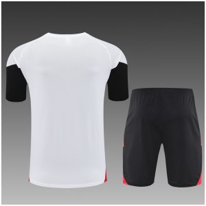 Kids Manchester United Short Training Suit White II 2025/26