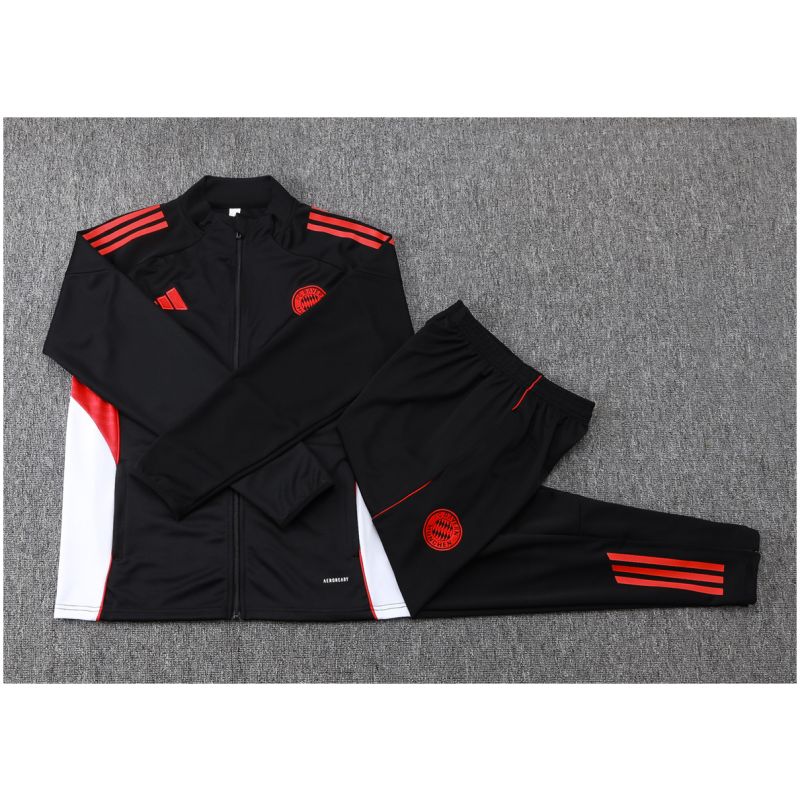 Kids Bayern Munich Jacket + Pants Training Suit Black 2025/26